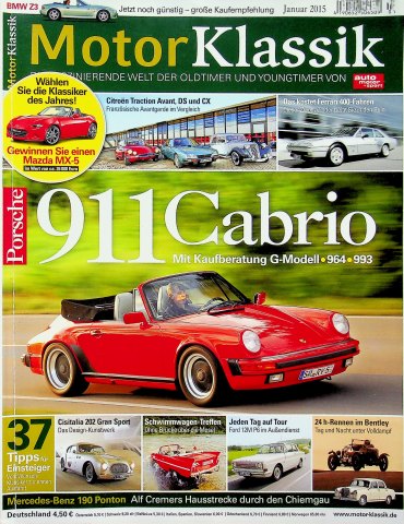 Deckblatt Motor Klassik (01/2015)